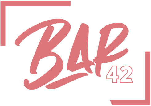 Bar42 Icon in lachsrot