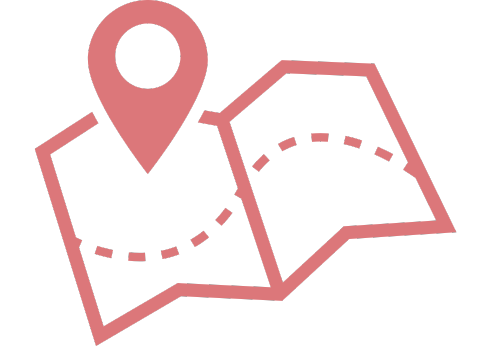 Map-Icon in lachsrot